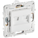 SKANDY Розетка компьютерная двойная RJ45 кат.6 SK-K04W арктический белый IEK