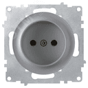Розетка без заземления, винтовые контакты, цвет серый (серия Florence) 2172835 ССТ