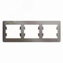 GLOSSA рамка 3-постовая горизонтальная платина