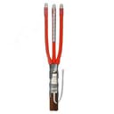 Муфта термоусаживаемая концевая внутренней установки для кабеля с бумажной изоляцией на напряжение до 10 кВ включительно 3КВТпН-10-70...120 (с наконечниками) ЭРГ