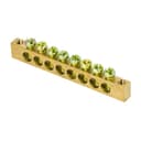 Шина PEN "ноль-земля" (6х9мм) 8 отверстий латунь крепеж по краям розничный стикер EKF PROxima