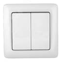 ХИТ Выключатель двухклавишный скрытый 250В 6А белый VS56-234-B Systeme Electric