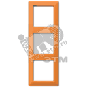 Рамка 3-я для горизонтальной/вертикальной установки Серия- AS550 Материал- термопласт Цвет- оранжевый