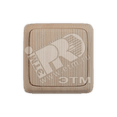 Выключатель одноклавишный наружный с изоляционной пластиной с индикацией сосна 16А