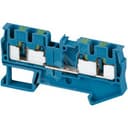 Клемма пружинная PIT проходной 4 точки 4мм.кв. синяя