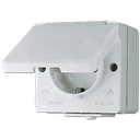 Розетка штепсельная SCHUKO накладная IP44