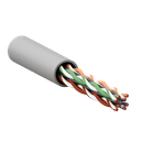 Кабель витая пара TERACOM PRO Cat.6 U/UTP 4 пары solid 23AWG оболочка LSZH нг(А)-HF цвет серый (упак. 305м) EKF