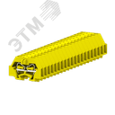 Клемма TB концевая 1-1 с бок. подключ. с защелк. ножками, сечение 1,5 мм. кв., желтая SUPU