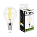 Лампа светодиодная Feron LB61 Шарик E14 5W 4000K 25579