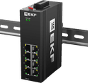 Промышленный управляемый коммутатор уровня L2 ML2-8GTP, 8 портов 10/100/1000Base-T(X) RJ45 c PoE, монтаж на динрейку TSX EKF