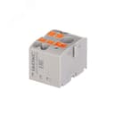 Блок распределительный, зажим push-in, 1 ввод 6 кв.мм, 4 точки подключения 2,5 кв.мм, красный