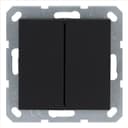 Переключатель перекрестный 2-кл. 10А IP20 механизм черн. матов. soft touch Jasmart G3014PB