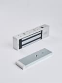 Электромагнитный замок (сила удержания 500 кг), с двумя встроенными датчиками, цвет серебристый сатинированный алюминий RAL 7047 RL-EM500-LSS R-Lock