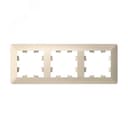 ATLASDESIGN AIR 3-постовая РАМКА, БЕЖЕВЫЙ/дымчатый белый