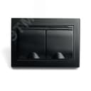 Розетка двухместная с/з с крышкой, 250В, 16А серия Эрна, черный Stekker