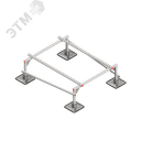 Опорная конструкция для установки оборудования TECHNORAPTOR STEELFOOT 1200х1500 КМ-профиль