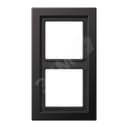 Рамка 2-я для горизонтальной/вертикальной установки  Серия- LS-Design  Материал- металл  Цвет- алюминий дарк JUNG