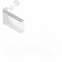 Консоль легкая 115х40 L200 оцинкованное П(U)-образная