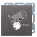 Крышка для одного гнезда подключения громкоговорителя антрацит