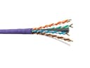 Кабель UUTP4 cat6a NETKO 4 пары 23 AWG BC 305м с крестовиной нгАHF LSZH малодымный не содержащий галогенов фиолетовый одножильный NETKO UTP5383069B