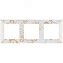 Valena LIFE Рамка 3 поста Ампир белый универсальная Legrand Euro