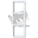 Рамка 3 поста универсальная ударопрочная белая