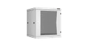 Настенный шкаф 19", 12U, стекло, 600х600, разборный, серый TLK TWC-126060-R-G-GY