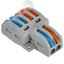 Строительно-монтажная клемма СМК 222-4124 проходная разветвительная (50шт/упак) IEK