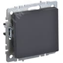 BRITE Выключатель одноклавишный перекрестный 10А ВС10-1-3-БрГ графит BR-V13-0-10-K53 IEK