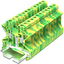 Клемма TU 1-1 земля, винтовая, сечение 4 мм. кв., желто-зеленая