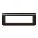 Рамка Mosaic 8 модулей - матовая черная