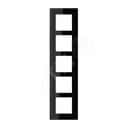 Рамка 5-я для горизонтальной/вертикальной установки Серия- LS-Design Материал- дуропласт Цвет- черный JUNG