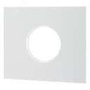 Рамка 1 пост, скрытый монтаж, Шедель Бриз, пластик, цвет Белый матовый Бирони