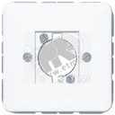 Крышка штепсельного разъема для громкоговорителя и несущее шасси для штекера белая JUNG