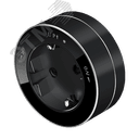 MultiTrack Розетка 2К+З круглая 16А/250В Антрацит