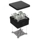 Коробка огнестойкая для о/п двухкомпонентная 60-0300-FR10.0-8 Е15-Е120 RAL9005 100х100х50 (14 шт/кор)