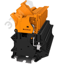 Клемма TU 1-1 с размыкателем, сечение 4 мм. кв., черная TU4-SPLIT SUPU