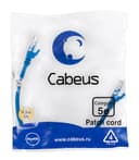 Патч-корд Cabeus PC-UTP-RJ45-Cat.5e-0.3m-BL-LSZH (U/UTP, CAT.5E, LSZH, 0.3 м, синий) (9527c)