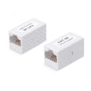 Адаптер проходной RJ45-RJ45 (8p8c), 5е Hyperline WRline WR-CA-8p8c-C5E (Белый)