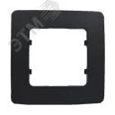 Рамка одноместная, скрытой установки, цвет черный HEGEL