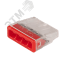Клеммы монтажные PTC-4P 2273-244 450V 32A 0,14-4.0mm2 , 4 отверстия, прозрачные, с пастой, /50 шт.