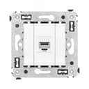 Avanti Компьютерная розетка RJ-45 без шторки в стену, кат.5е одинарная,Белое облако 4400663 DKC