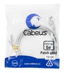Патч-корд Cabeus PC-UTP-RJ45-Cat.5e-1.5m (U/UTP, CAT.5E, PVC, 1.5 м, серый) (7212c)