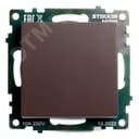 Переключатель одноклавишный (механизм), 250В, 10А, серия Катрин, шоколад, Stekker