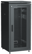ITK Шкаф сетевой 19" LINEA N 28U 600х800 мм перфорированная передняя дверь черный (LN05-28U68-P)