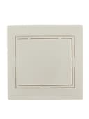 Розетка 1-м СП Mira 16А IP20 с заземл. с защ. крышкой со вставкой керамика крем. LEZARD 701-0303-123