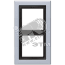 Рамка 2-я для горизонтальной/вертикальной установки Серия- LS-Design Материал- металл Цвет- алюминий