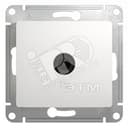 GLOSSA Розетка телевизионная TV проходная в рамку 4дБ белая