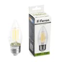 Лампа светодиодная Feron LB66 Свеча E27 7W 4000K 38271