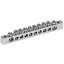 Шина PEN «земля-ноль» 6х9мм 10/2 (10групп/крепеж по краям) IEK YNN11-10-100